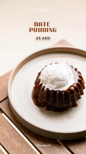 Caramel Dates Pudding