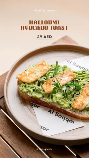 Halloumi avo toast