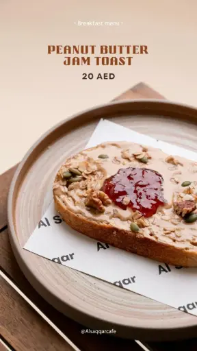 Peanut Butter jam toast